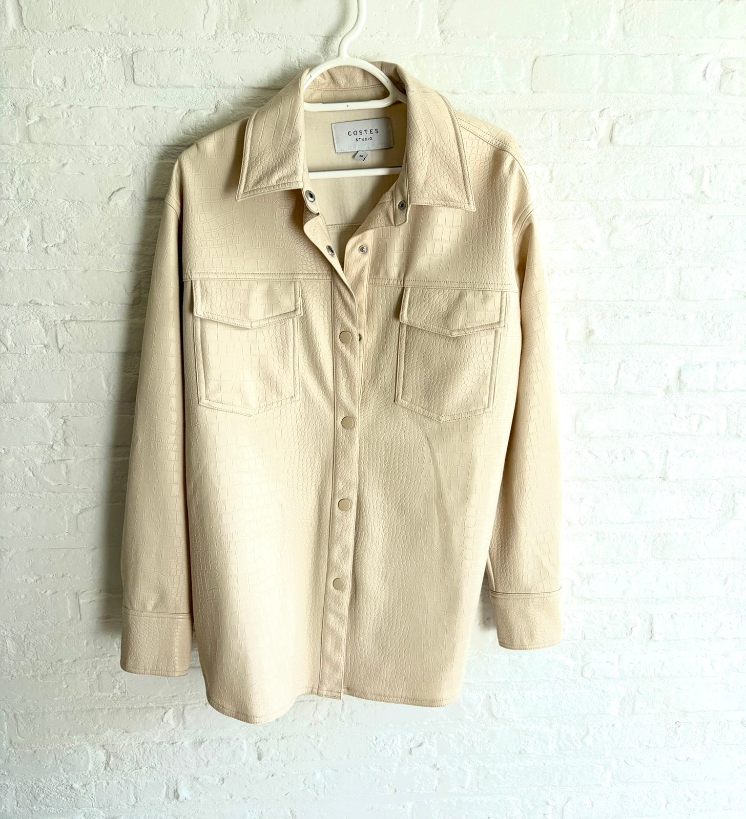 Leerlook blouse/jasje Costes, Verzenden, Zo goed als nieuw
