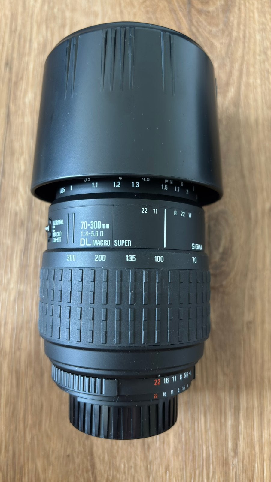 Sigma 70-300mm f/4-5.6 DL Macro Super, Audio, Tv en Foto, Fotografie | Lenzen en Objectieven, Ophalen of Verzenden, Gebruikt, Telelens