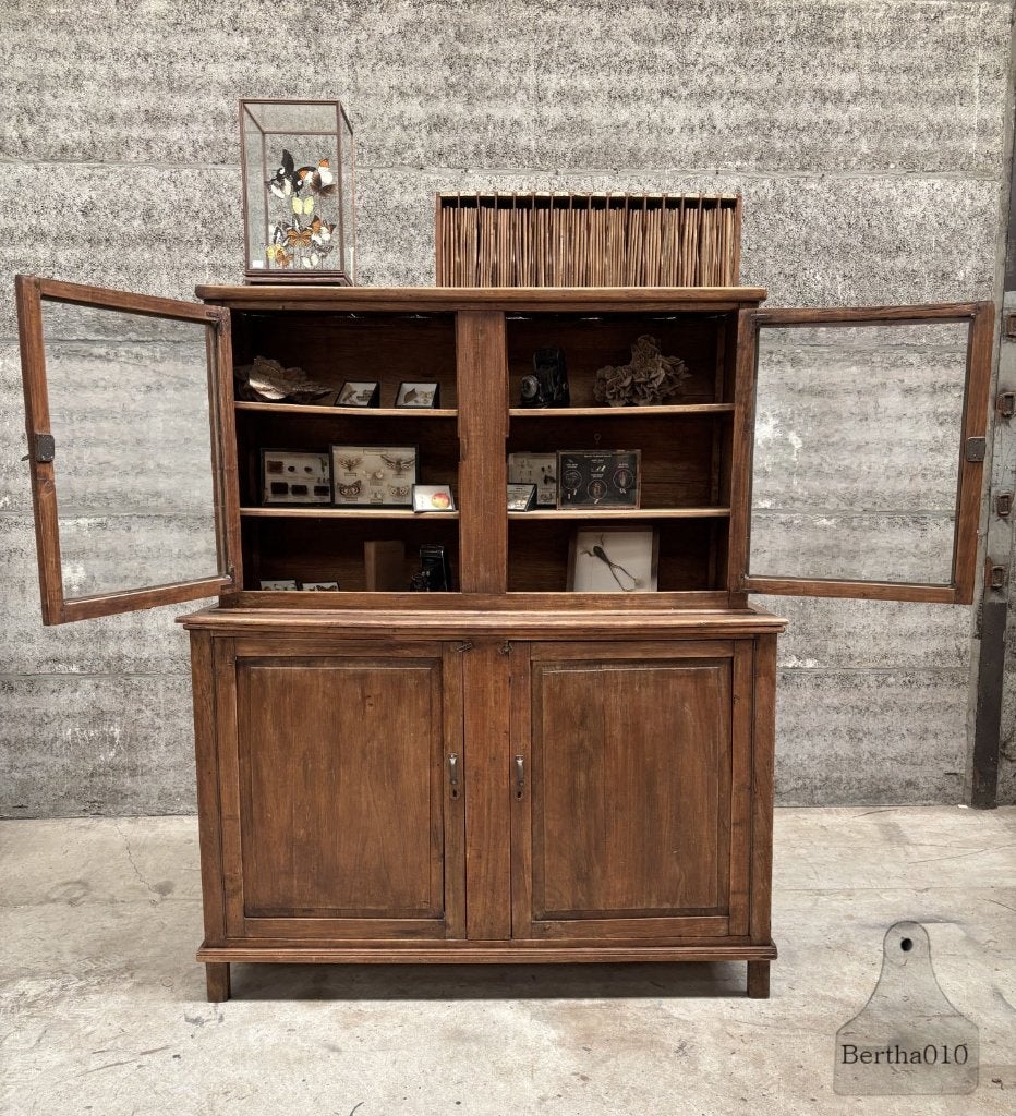 Geweldige oude schoolkast, Antiek en Kunst, Curiosa en Brocante, Ophalen of Verzenden