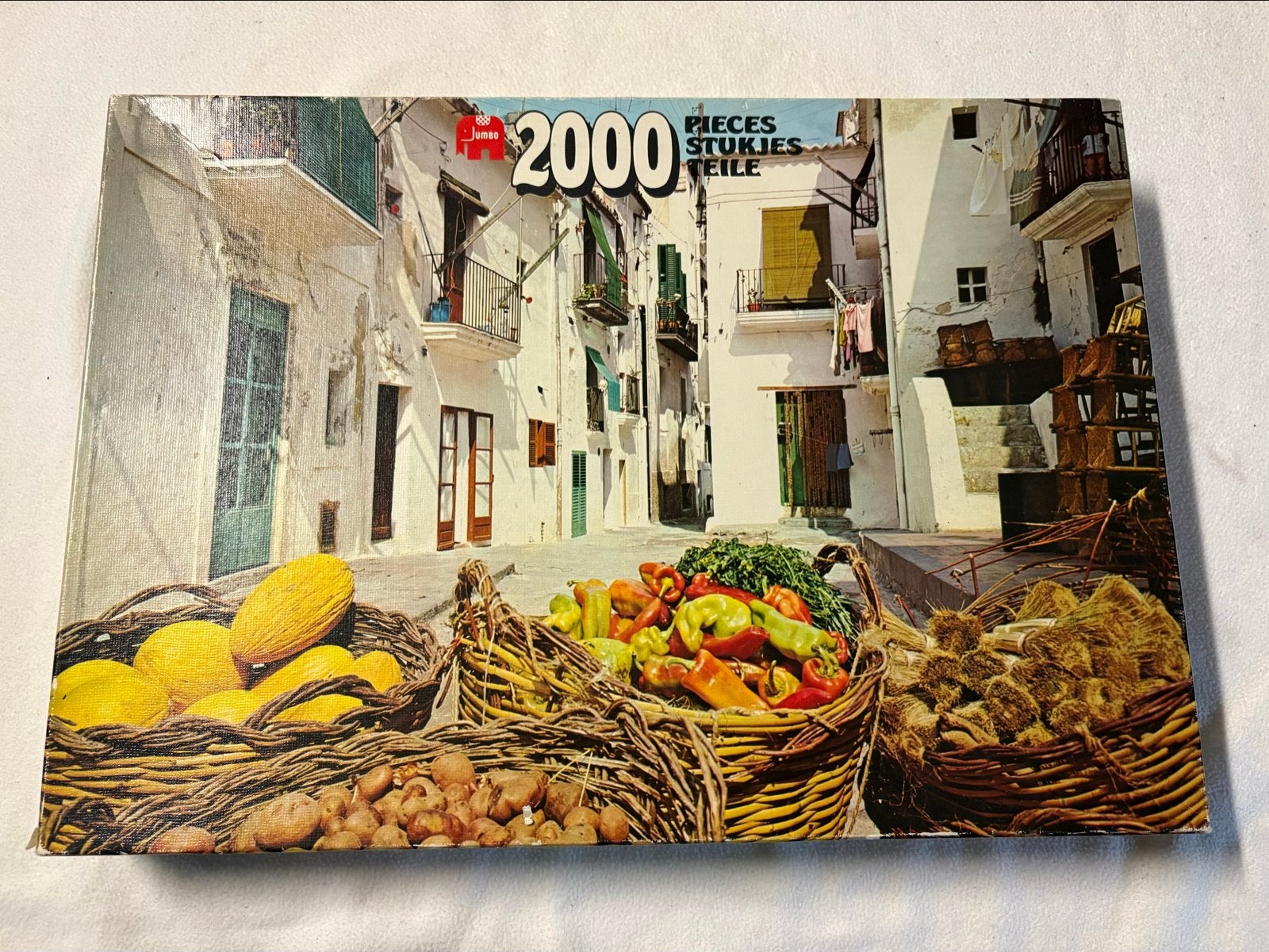 Jumbo Legpuzzel 2000 Stukjes - Markt in Spanje, Ophalen of Verzenden, Meer dan 1500 stukjes, Gebruikt