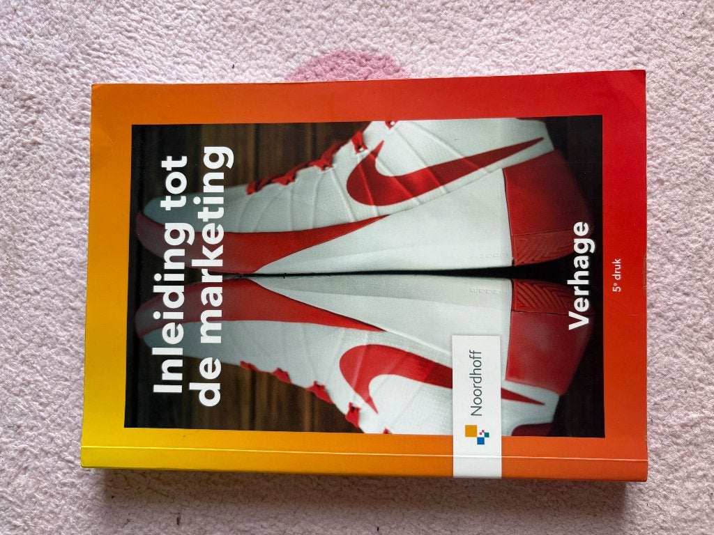 Inleiding tot de marketing 5e druk, Noordhoff, Ophalen of Verzenden, Zo goed als nieuw, Economie en Marketing