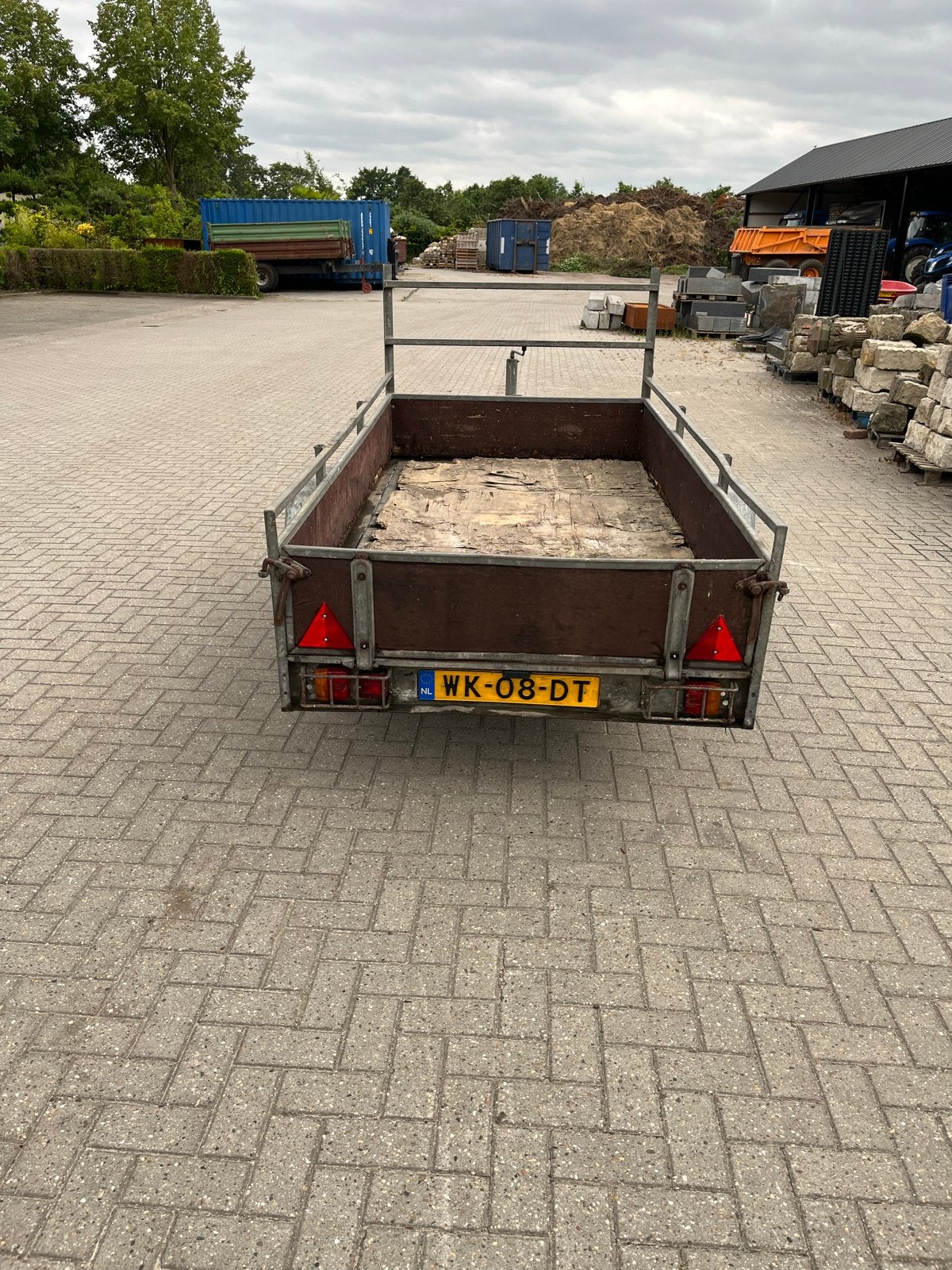 Geremde enkelasser aanhanger - Direct beschikbaar!, Tuin en Terras, Minder dan 3 m³, Ophalen