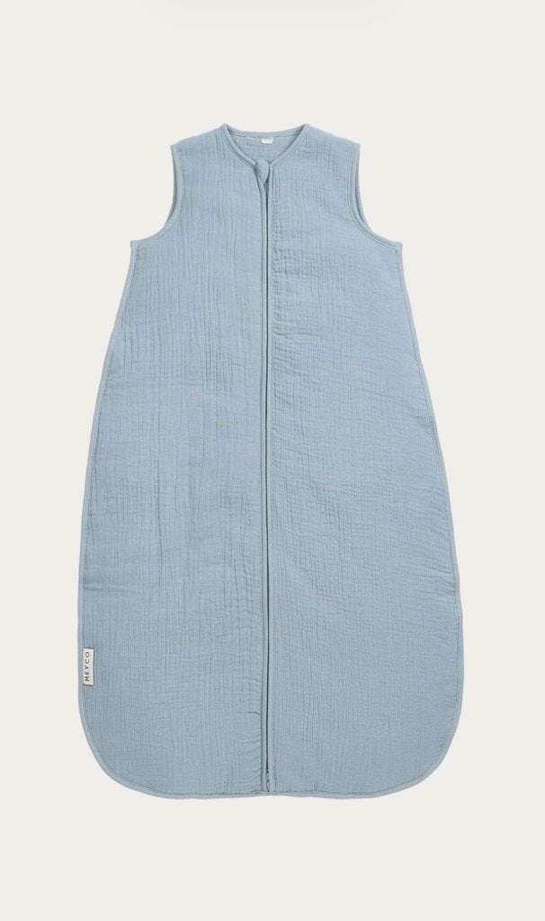 meyco gevoerde hydrofiele winter baby slaapzak blauw, Meyco, Ophalen of Verzenden, Zo goed als nieuw, Slaapzak