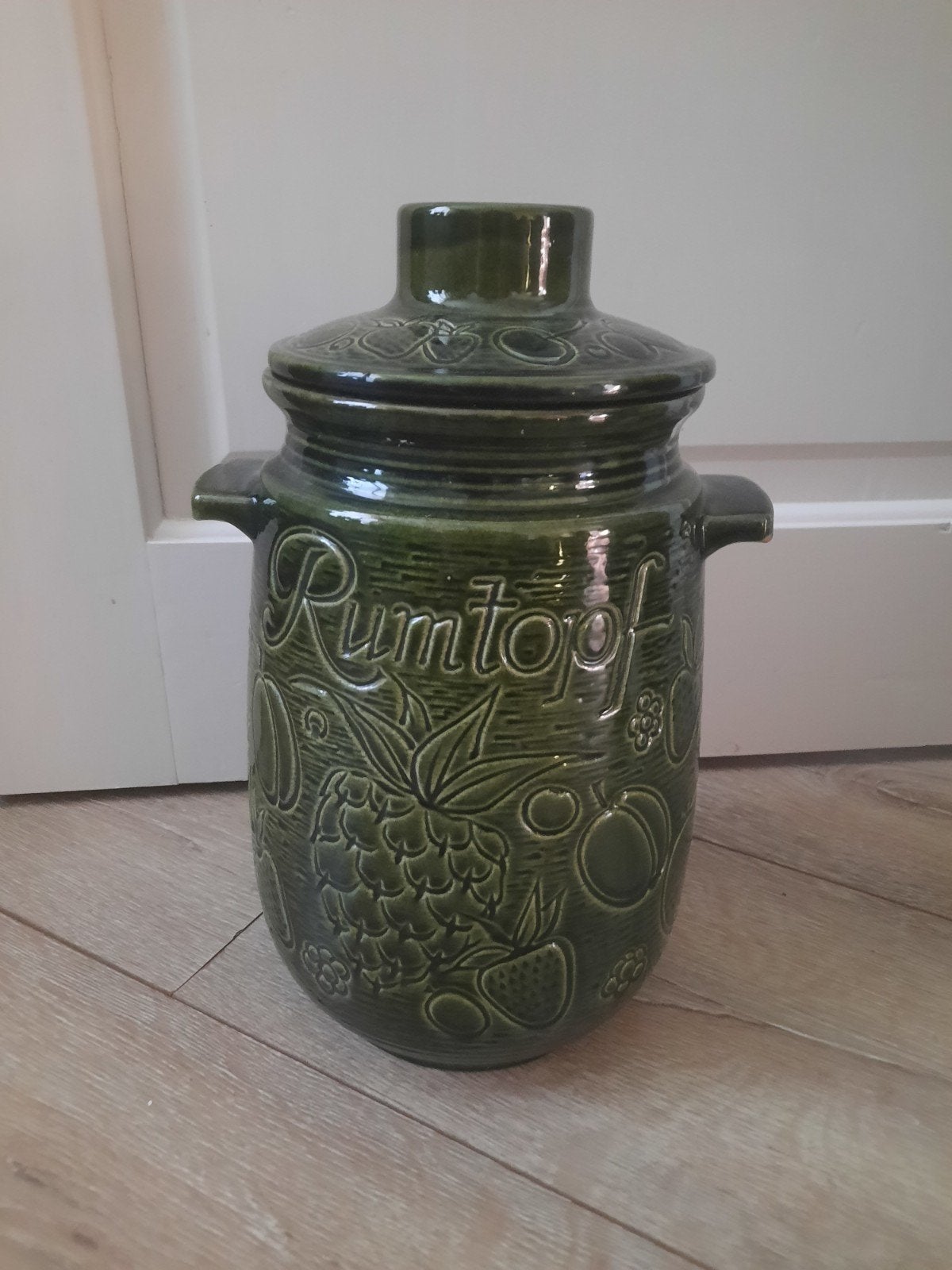 Vintage Rumtopf - Groen Keramiek - Made in W. Germany, Antiek en Kunst, Ophalen of Verzenden