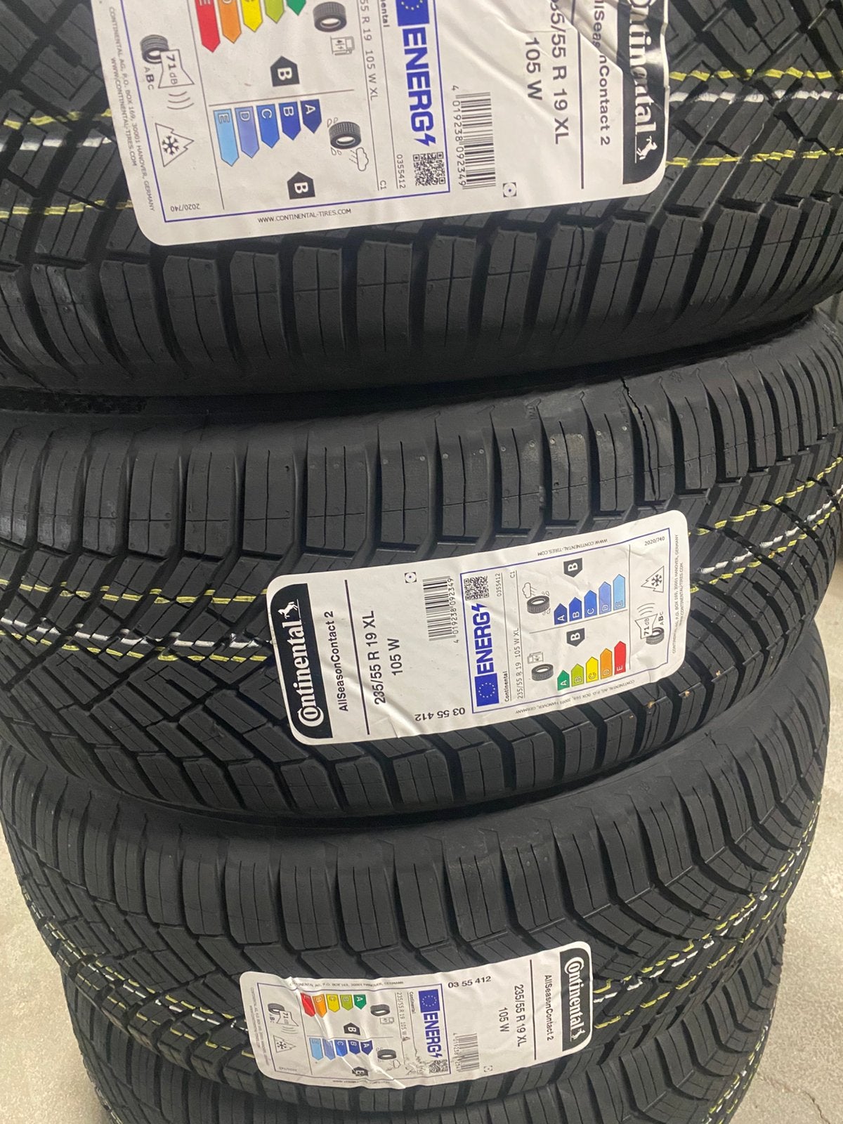 235-55-19 105W Continental All Season Contact 2 NIEUW 2026, 19 inch, Ophalen of Verzenden, 235 mm, All Season