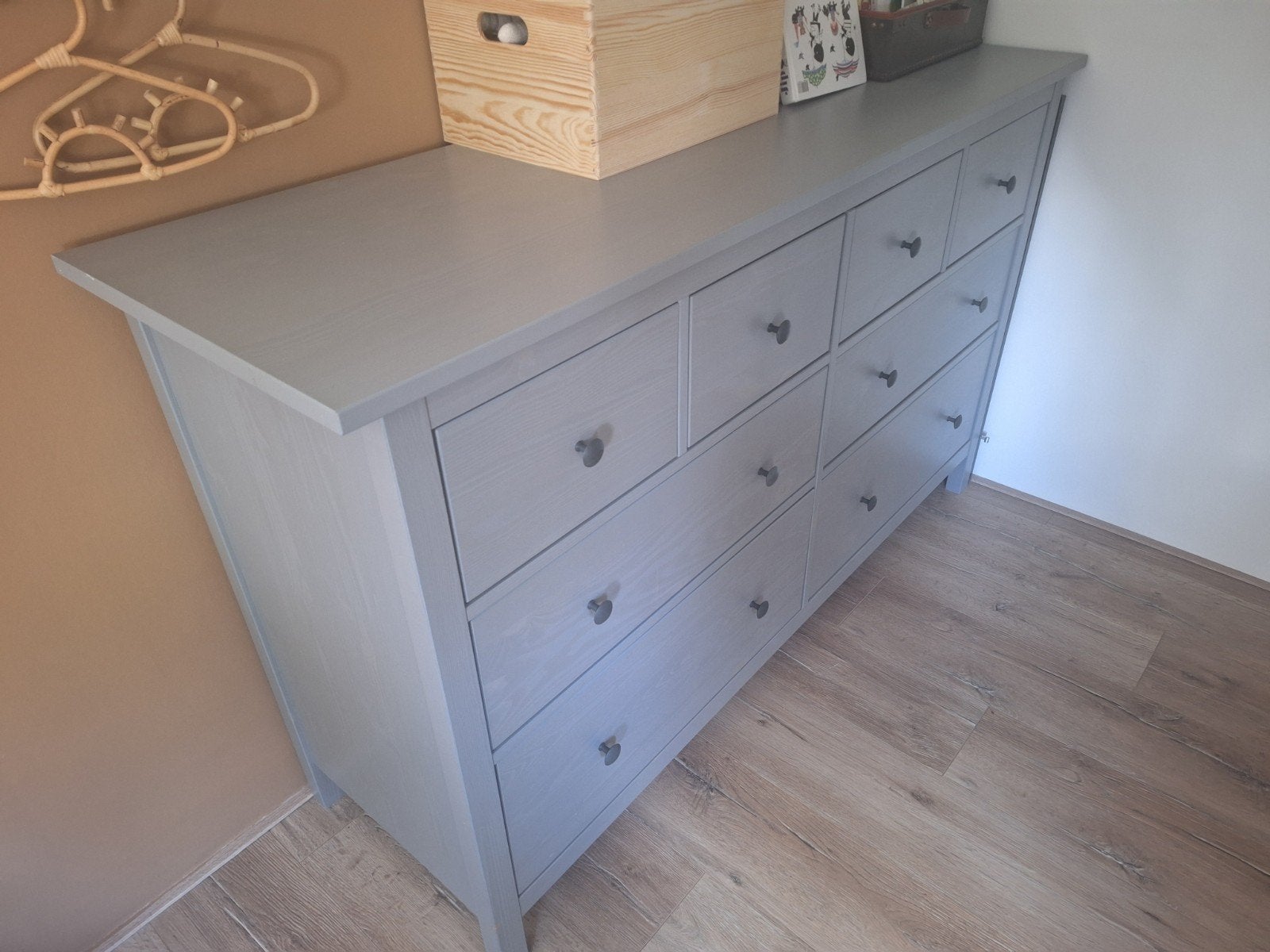 ikea hemnes ladekast grijs, Ophalen, Gebruikt, 100 tot 150 cm, 5 laden of meer