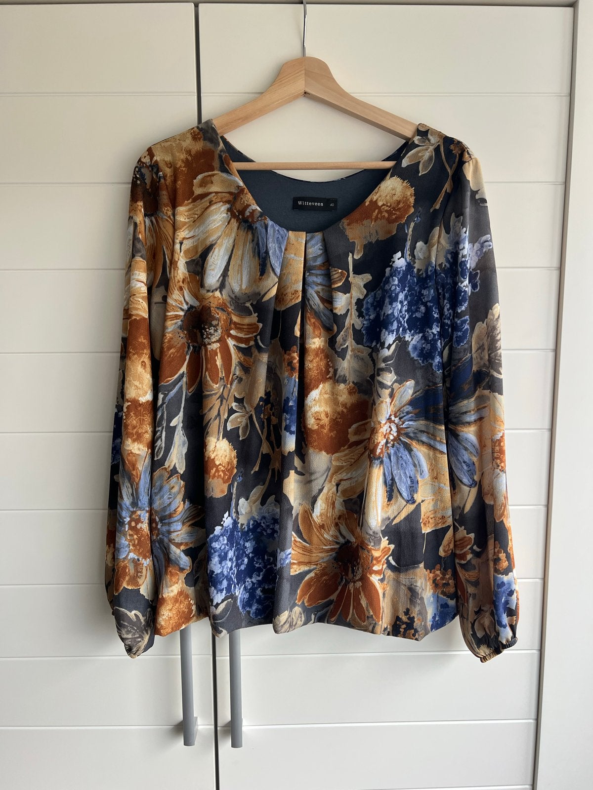 Witteveen blouse met bloemenprint - Maat 40, Ophalen of Verzenden, Zo goed als nieuw, Maat 38/40 (M), Meerkleurig