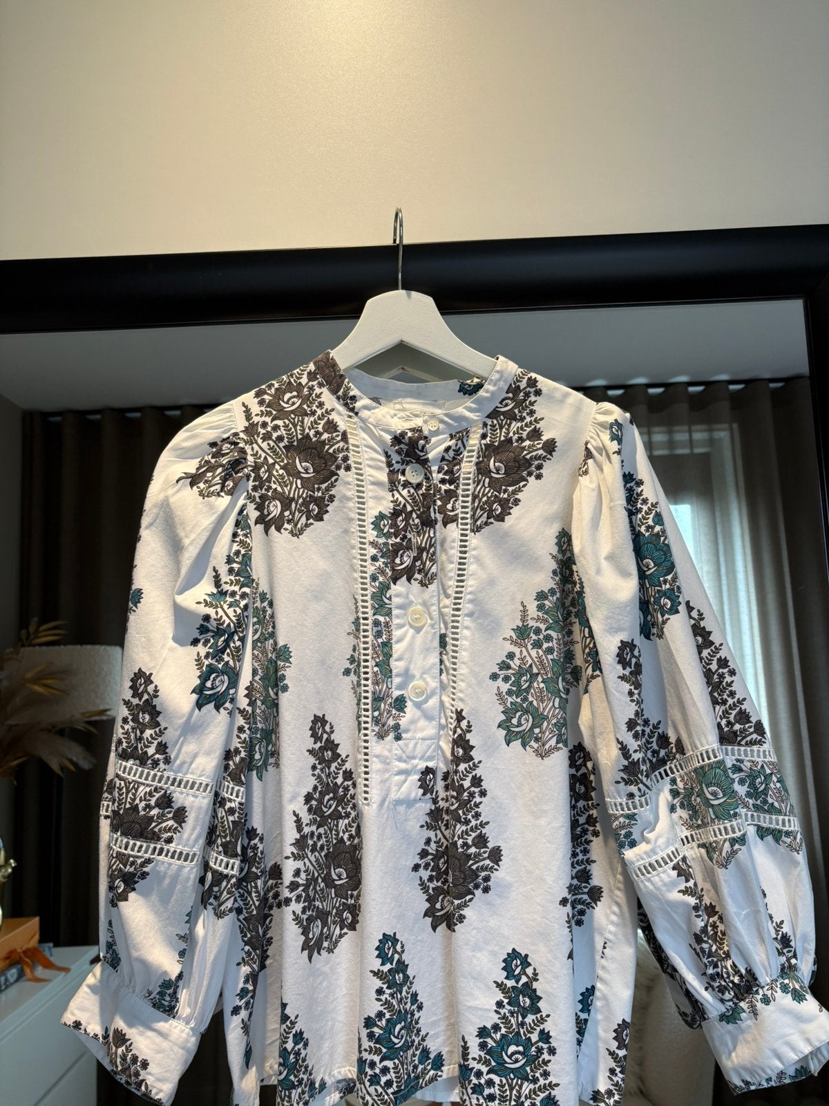 Antik Batik blouse, Ophalen of Verzenden, Zo goed als nieuw, Maat 36 (S), Blauw
