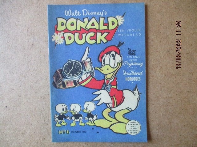 adv6672 donald duck weekblad herdruk 2, Eén stripboek, Ophalen, Gelezen