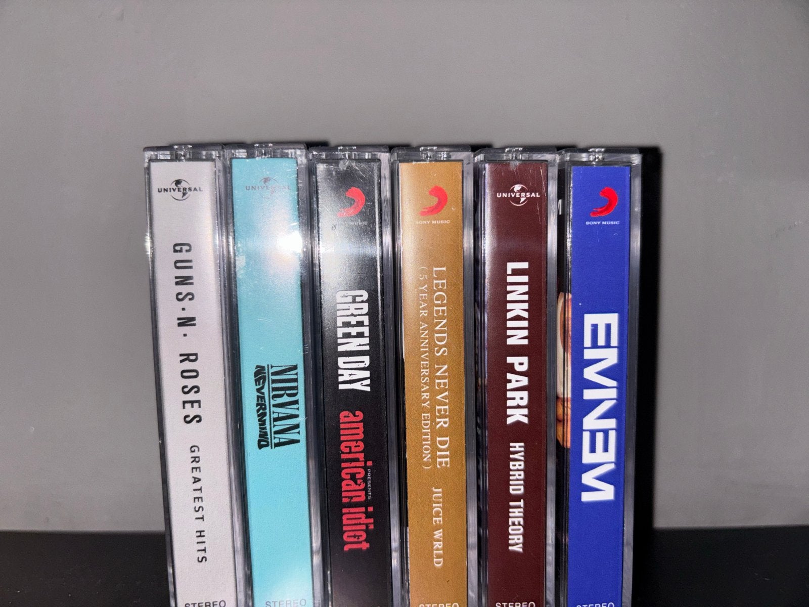 Cassettebandjes: Guns N' Roses, Nirvana, Green Day, Linkin P, Cd's en Dvd's, Cassettebandjes, Gebruikt, 2 t/m 25 bandjes, Ophalen of Verzenden