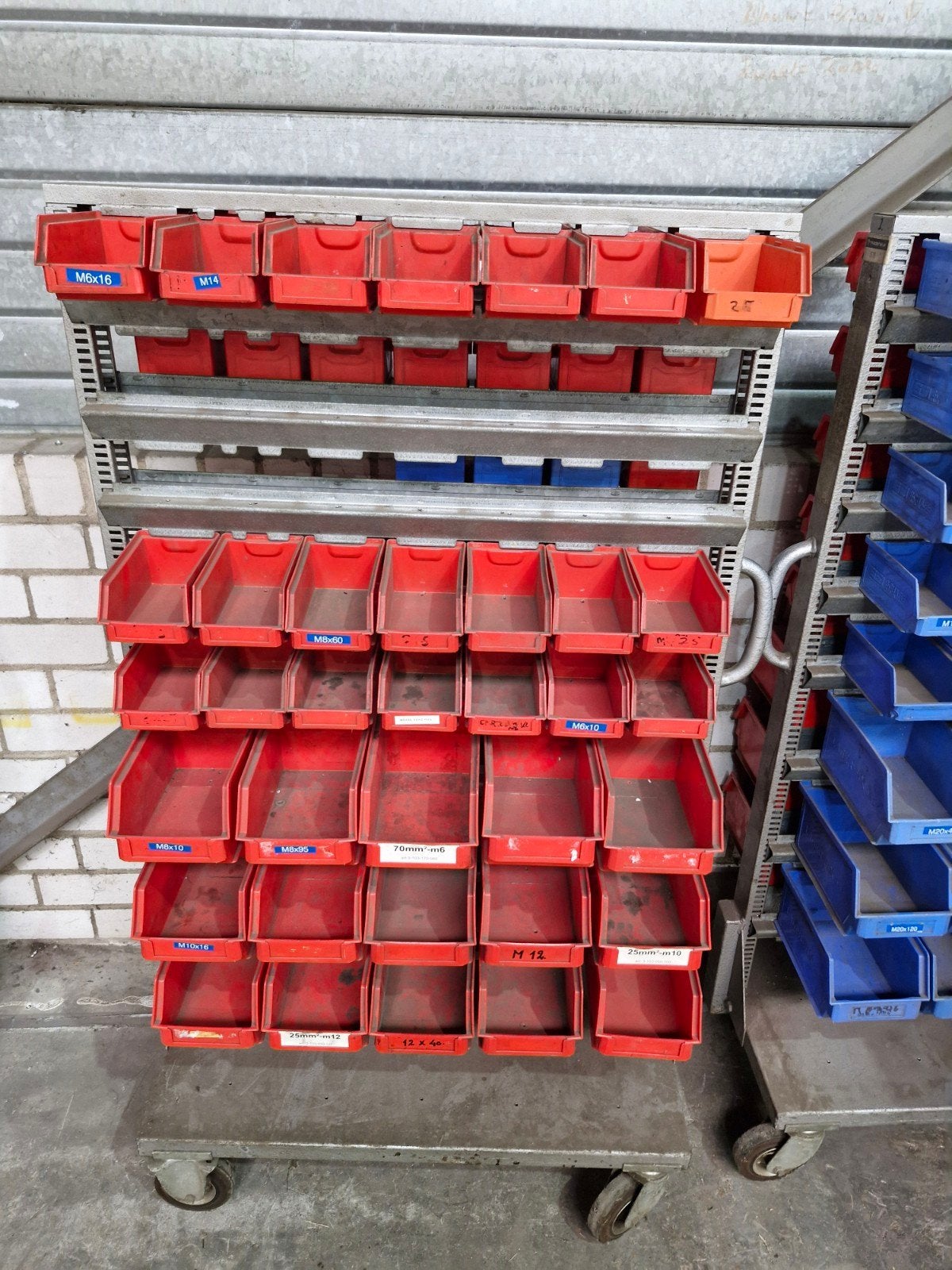 3x Karretjes met opbergbakjes - Magazijnopslag, Ophalen