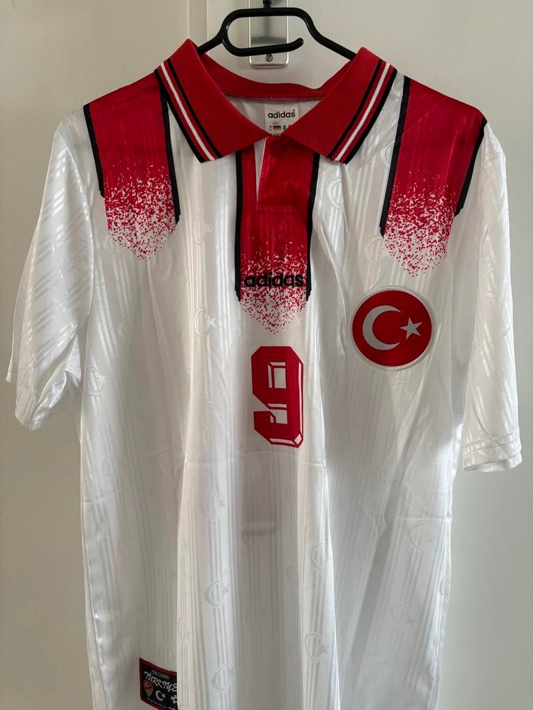 Retro Vintage Adidas Turkije ek 1996 Sukur large, Kleding | Heren, Sportkleding, Maat 52/54 (L), Verzenden, Wit, Nieuw