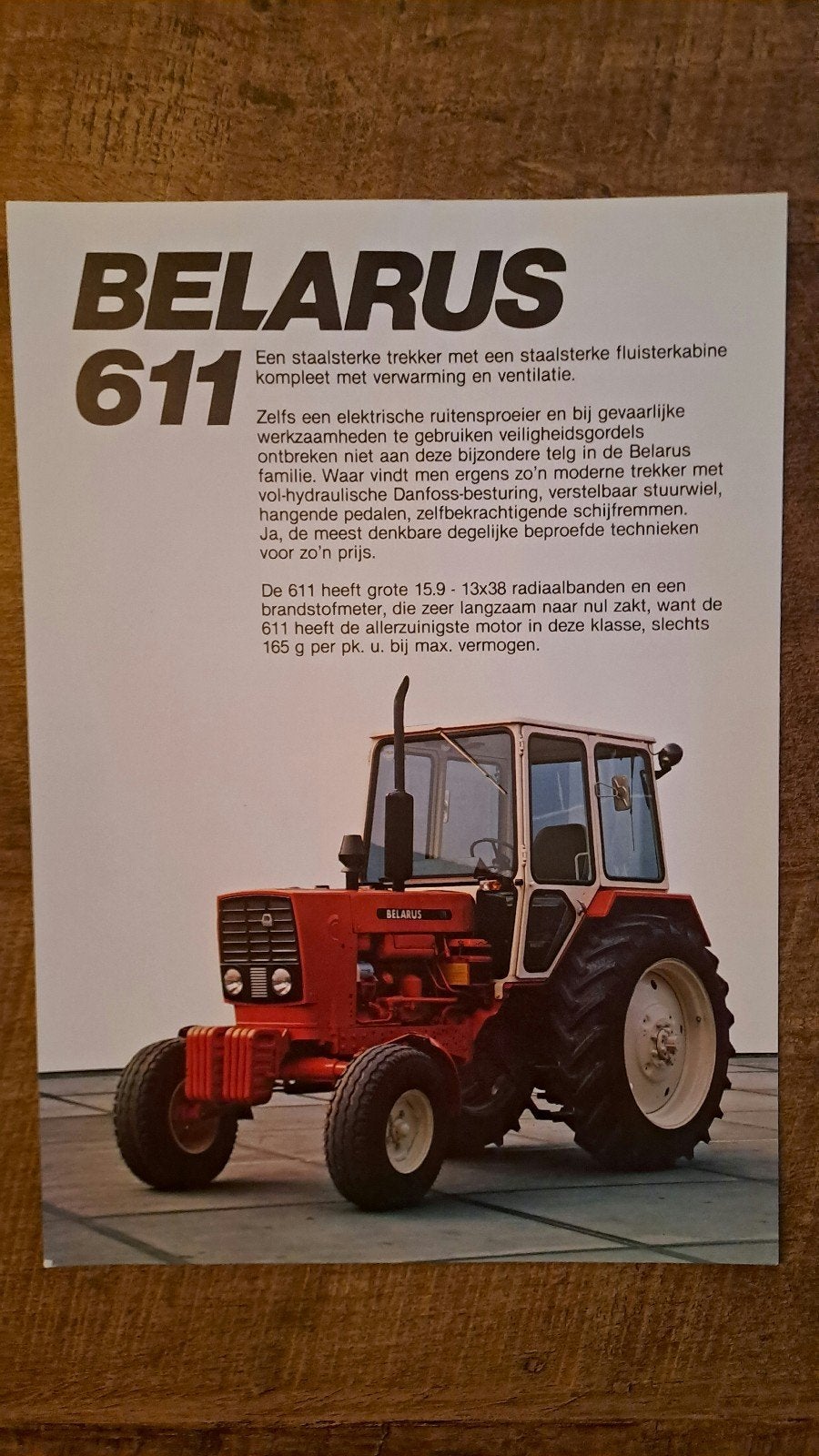 folder BELARUS 611 tractor, trekker, Ophalen of Verzenden, Zo goed als nieuw, Folder
