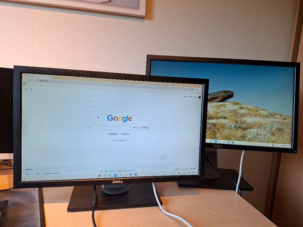 Dell Professional P2411H Zwart monitor (2x), Ophalen, IPS, Full HD, Zo goed als nieuw