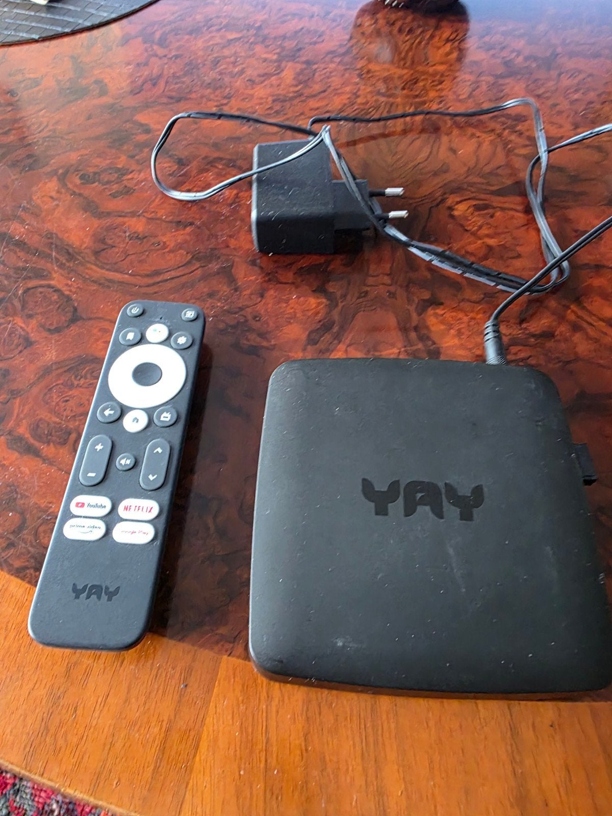 YAY Android TV Box met afstandsbediening, Audio, Tv en Foto, Mediaspelers, Ophalen of Verzenden, Gebruikt, HDMI, Zonder harde schijf