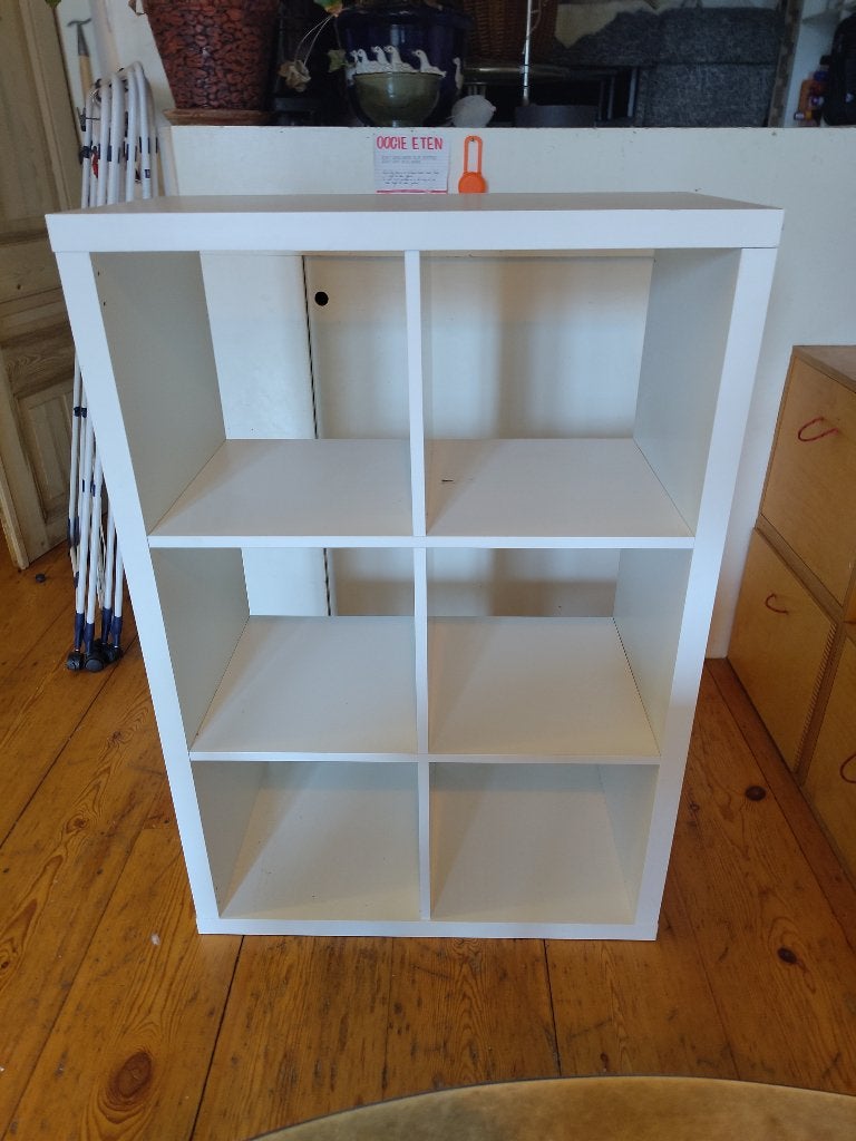 Kallax ikea kast 3x2 wit, Ophalen, Gebruikt