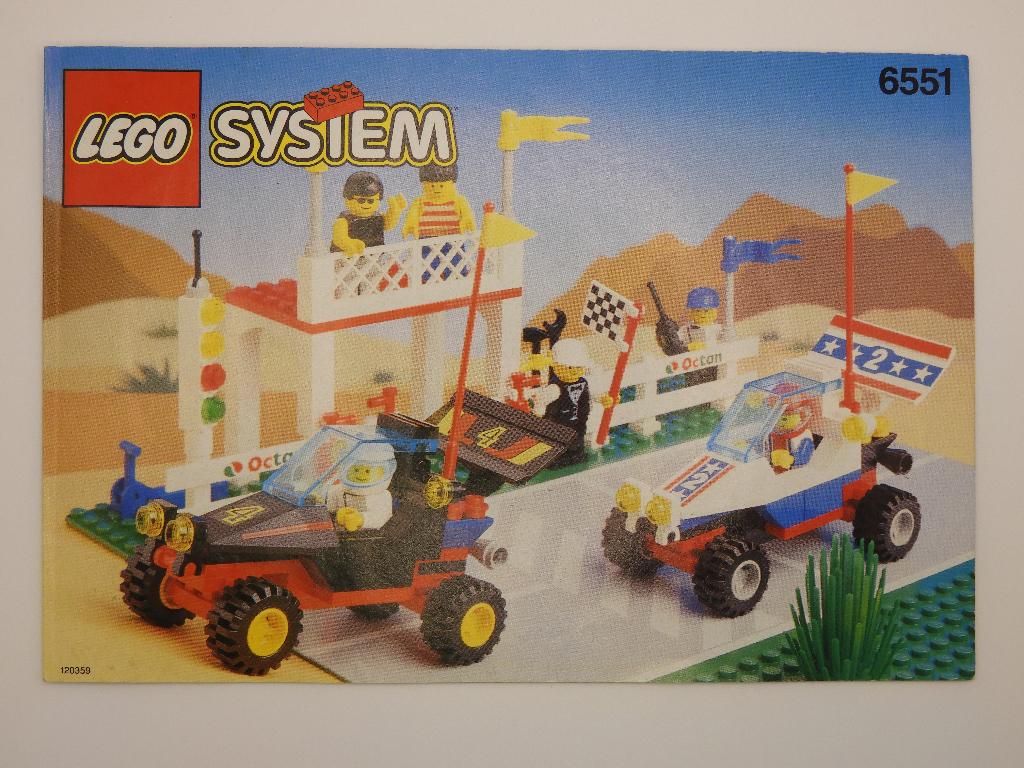 Lego 6551 Vintage Checkered Flag Race, Compleet, Gebruikt, Overige thema's, Verzenden