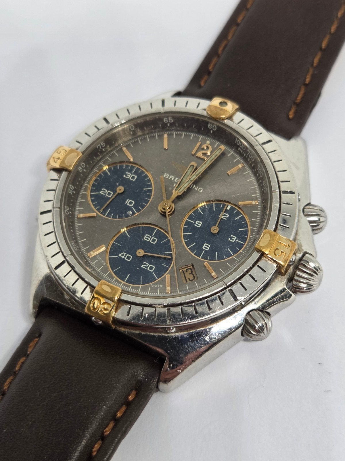 Vintage Breitling Chronograaf Horloge  Voor de Handige Harry, Staal, Met bandje, Breitling, Polshorloge