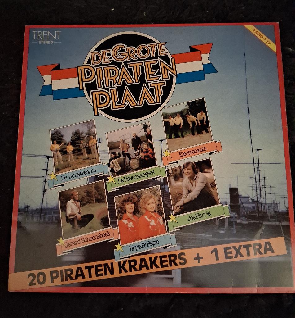 vinyl levenslied Telstar troeven en piraten verzamel Lp's, Gebruikt, Verzenden, 1980 - 1989, Levenslied of Smartlap