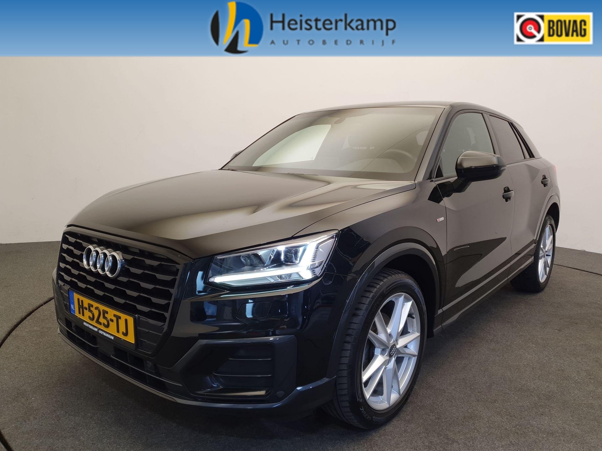 Audi Q2 35 TFSI CoD Sport S line Edition Cruise control, Sto, Auto's, 12 maanden, 4 cilinders, Leder en Stof, Zwart