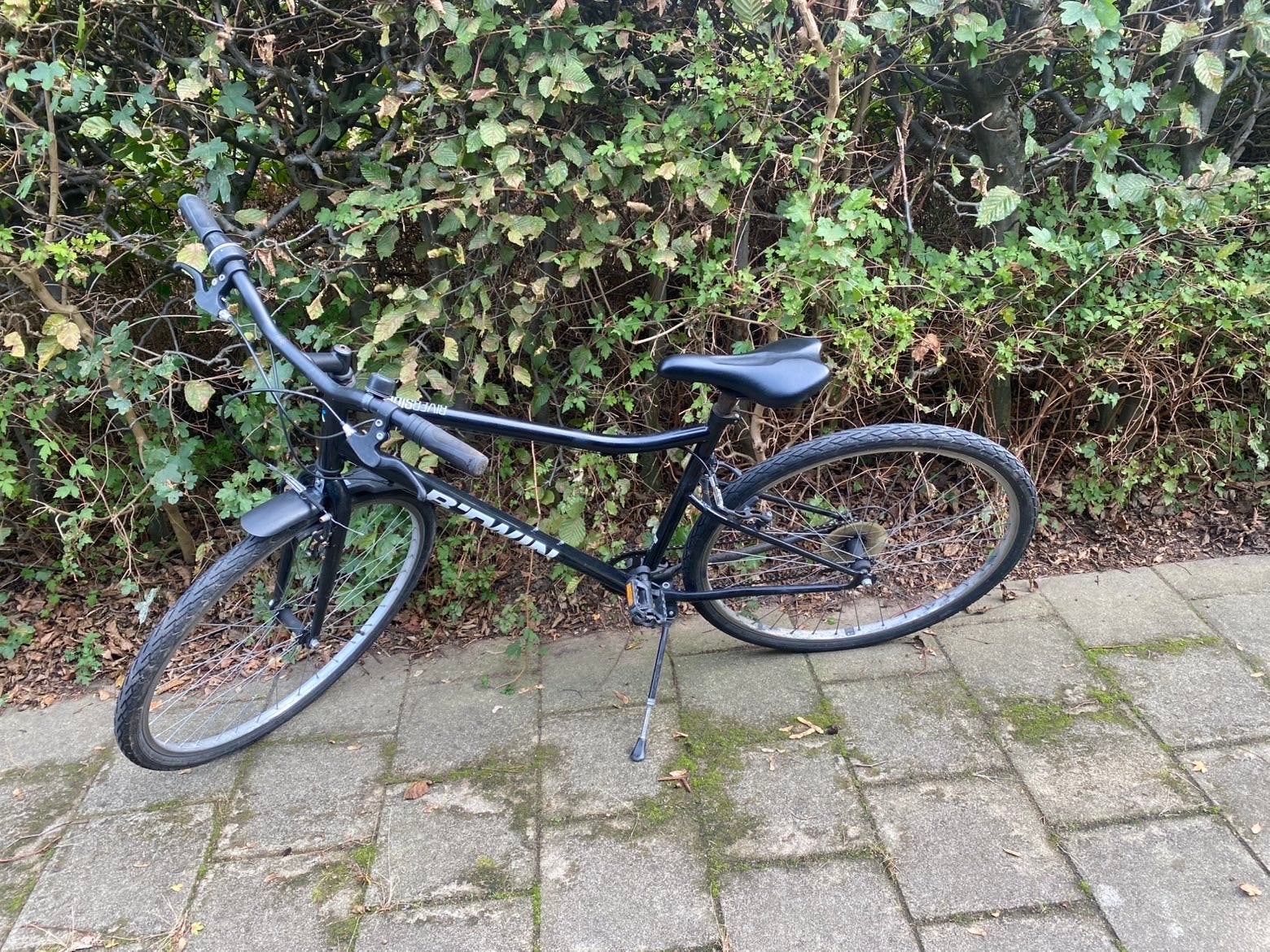 Btwin Riverside fiets - Zo goed als nieuw, Velgrem, Versnellingen, Zo goed als nieuw, 53 tot 57 cm