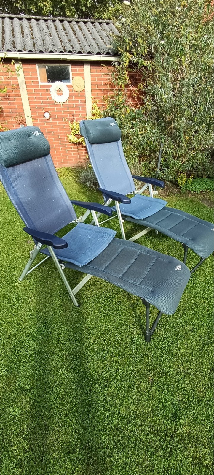 Crespo Campingstoelen met voetensteunen, Ophalen, Gebruikt, Campingstoel