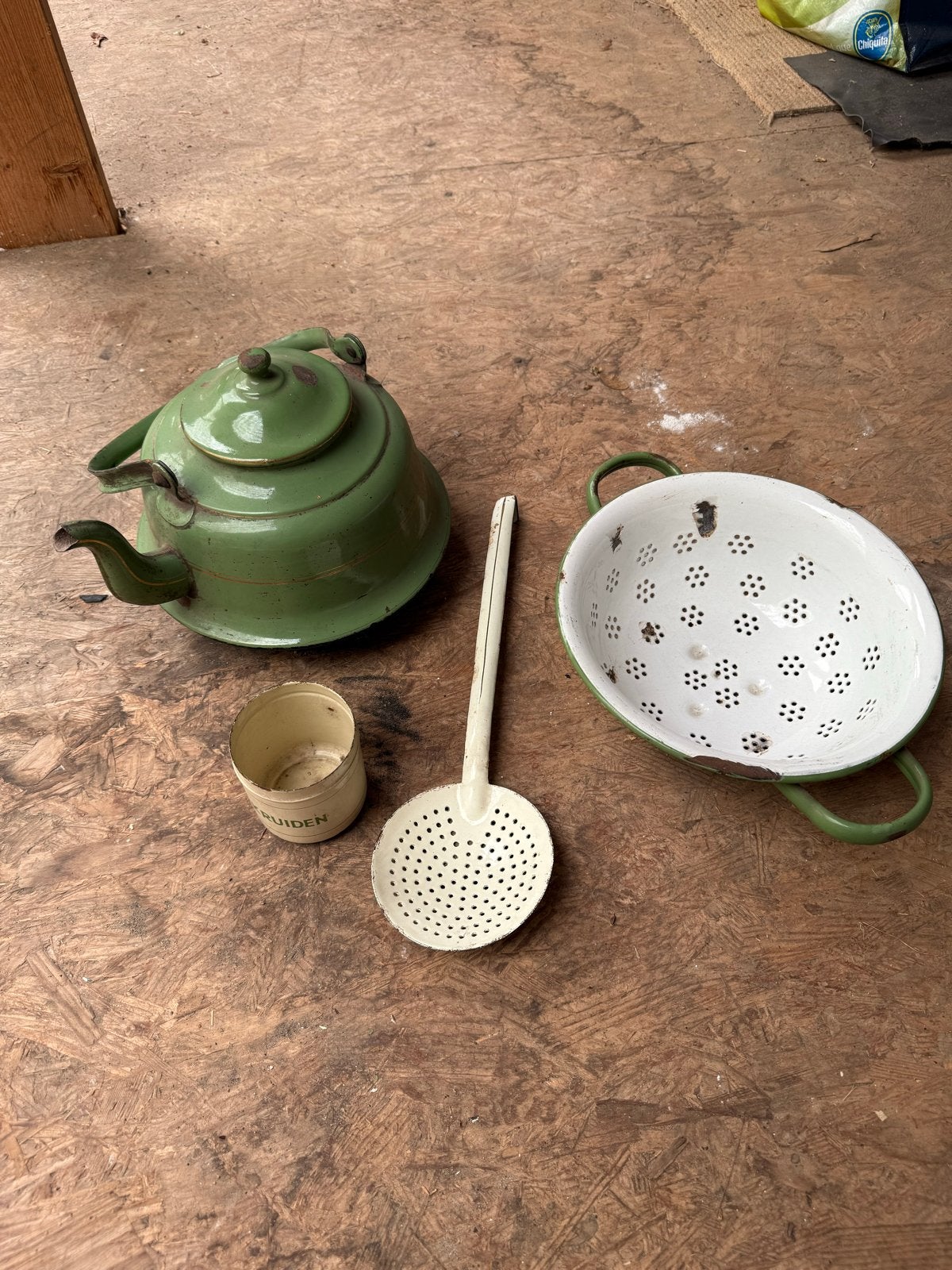 Vintage Keukenaccessoires Set: Emaille, Rustiek & Charmant, Ophalen of Verzenden