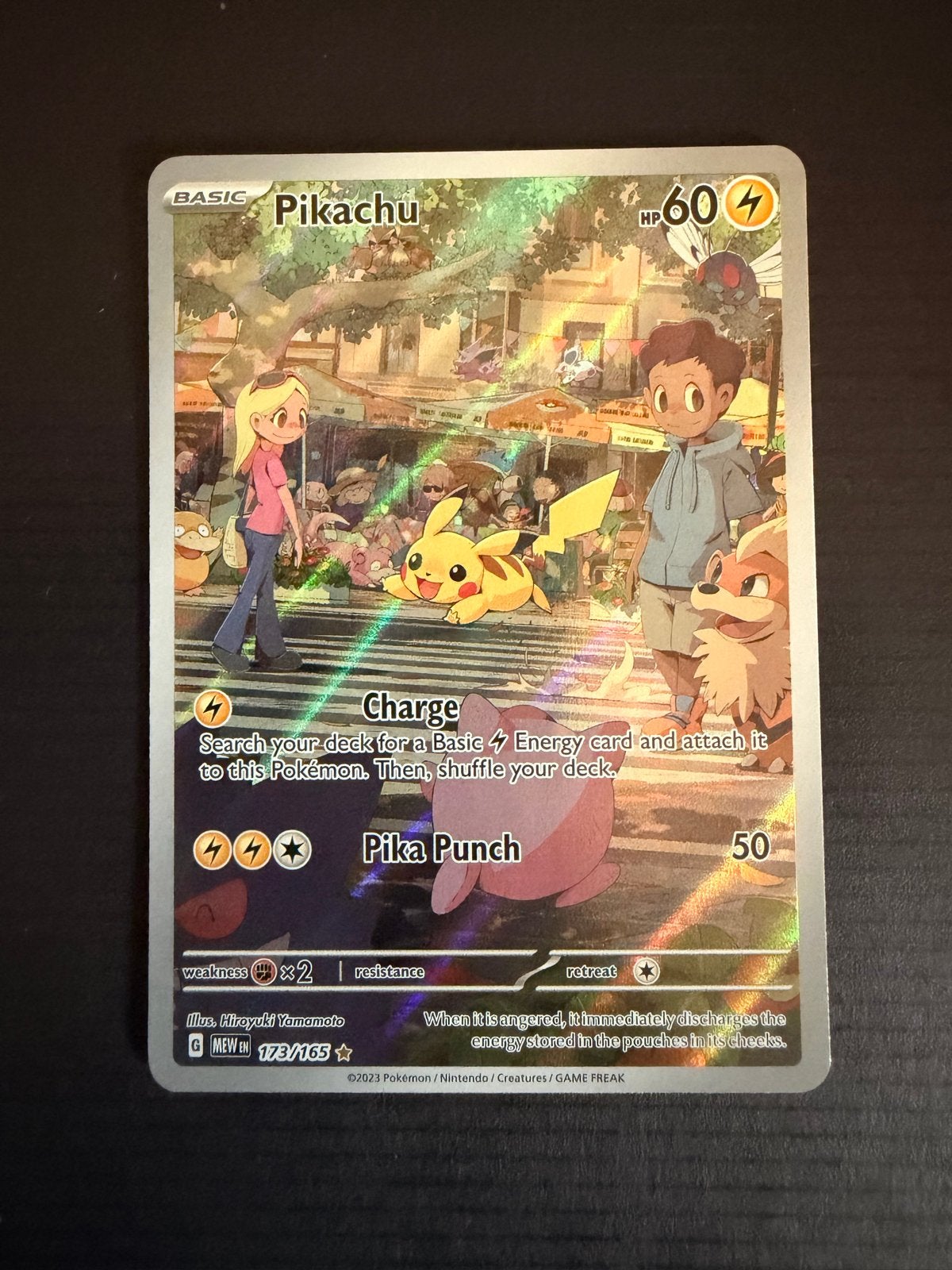 Pikachu 173/165 Reverse Holo - Pokémon Kaart, Hobby en Vrije tijd, Verzamelkaartspellen | Pokémon, Ophalen of Verzenden, Zo goed als nieuw