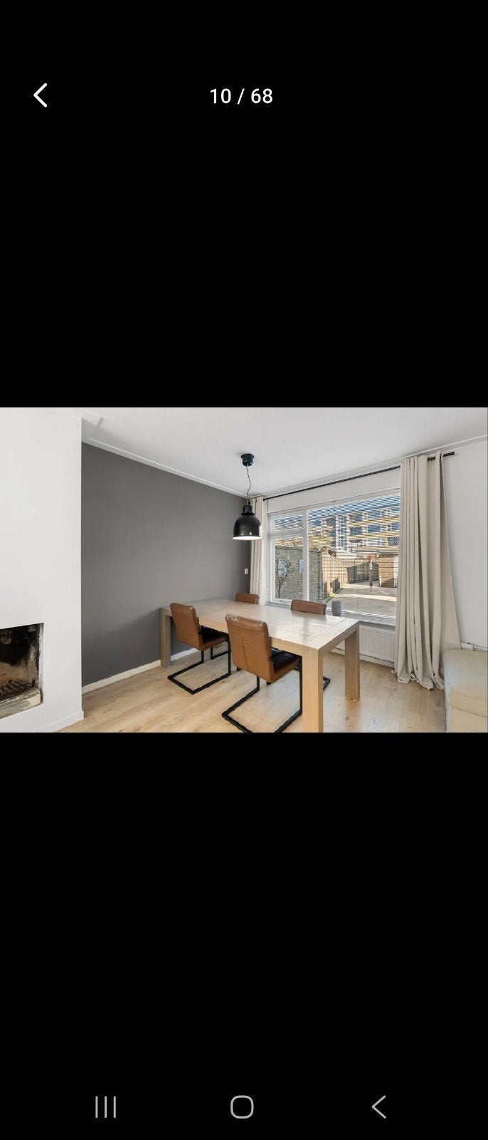 4 eetkamer stoelen met gratis massieve houten eettafel, Overige houtsoorten, Gebruikt, 100 tot 150 cm, Modern