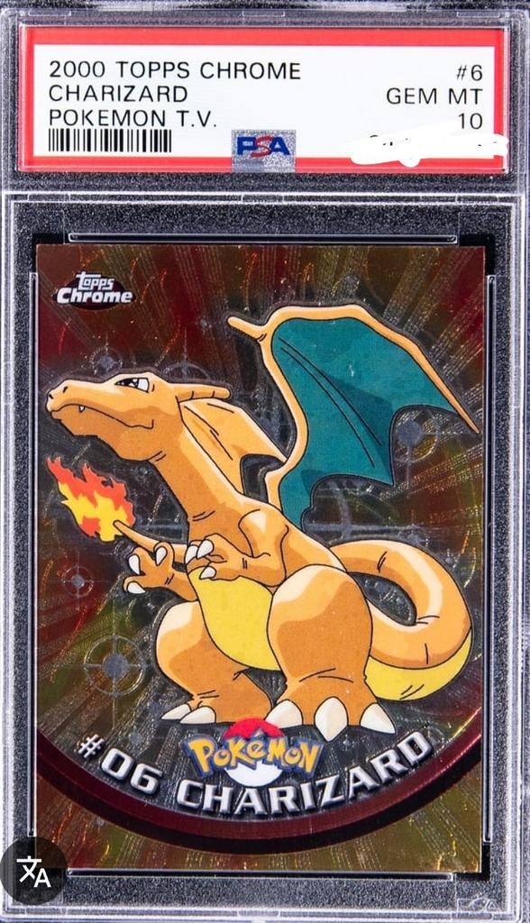 GEZOCHT: topps chrome Charizard psa 10 of NM raw, Ophalen of Verzenden, Zo goed als nieuw