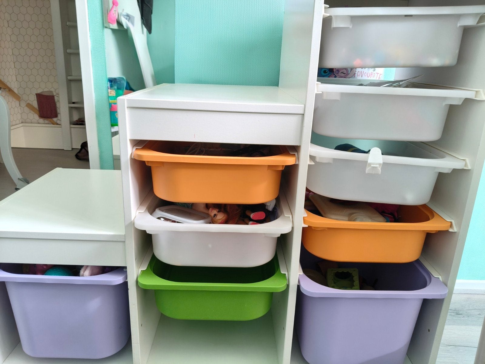 twee opbergkasten van Ikea Trofast en  Smastad, Ophalen, Gebruikt, Kast, 75 tot 100 cm