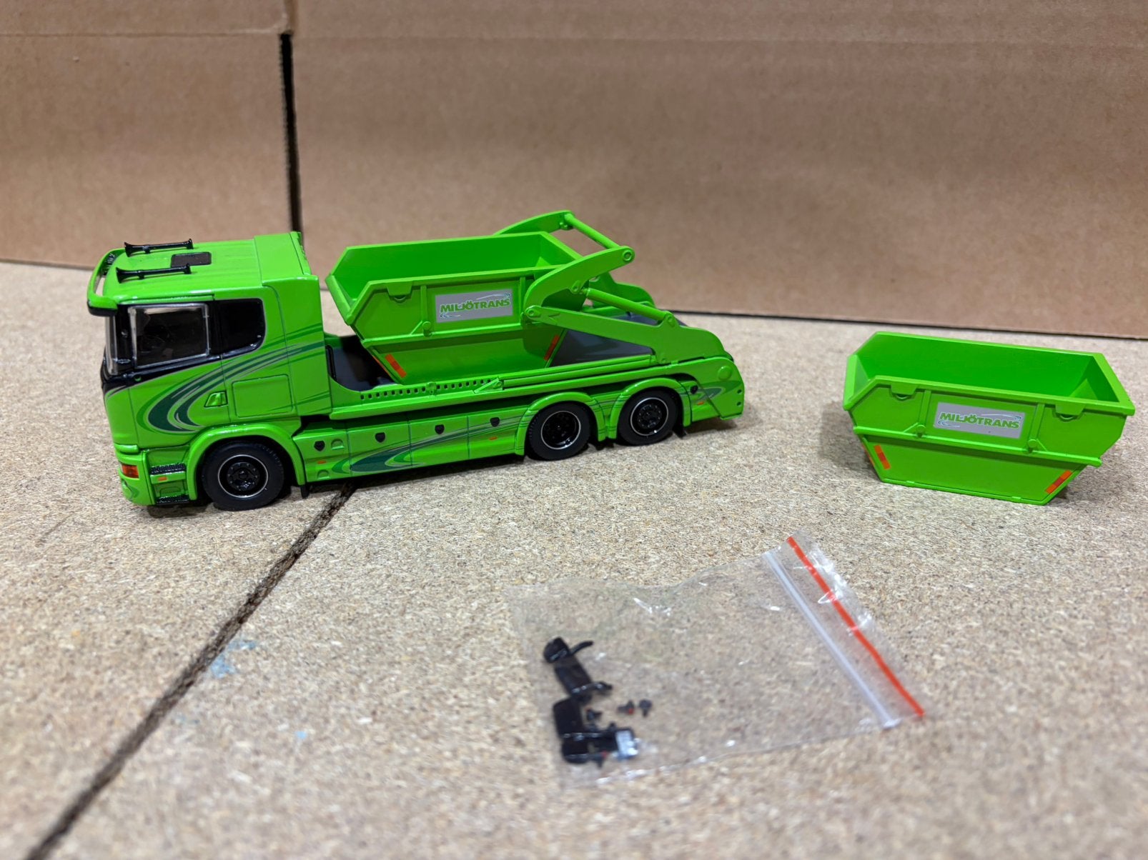 TEKNO SCANIA R STREAMLINE MILJO TRANS, Ophalen of Verzenden, Zo goed als nieuw, Bus of Vrachtwagen, Tekno