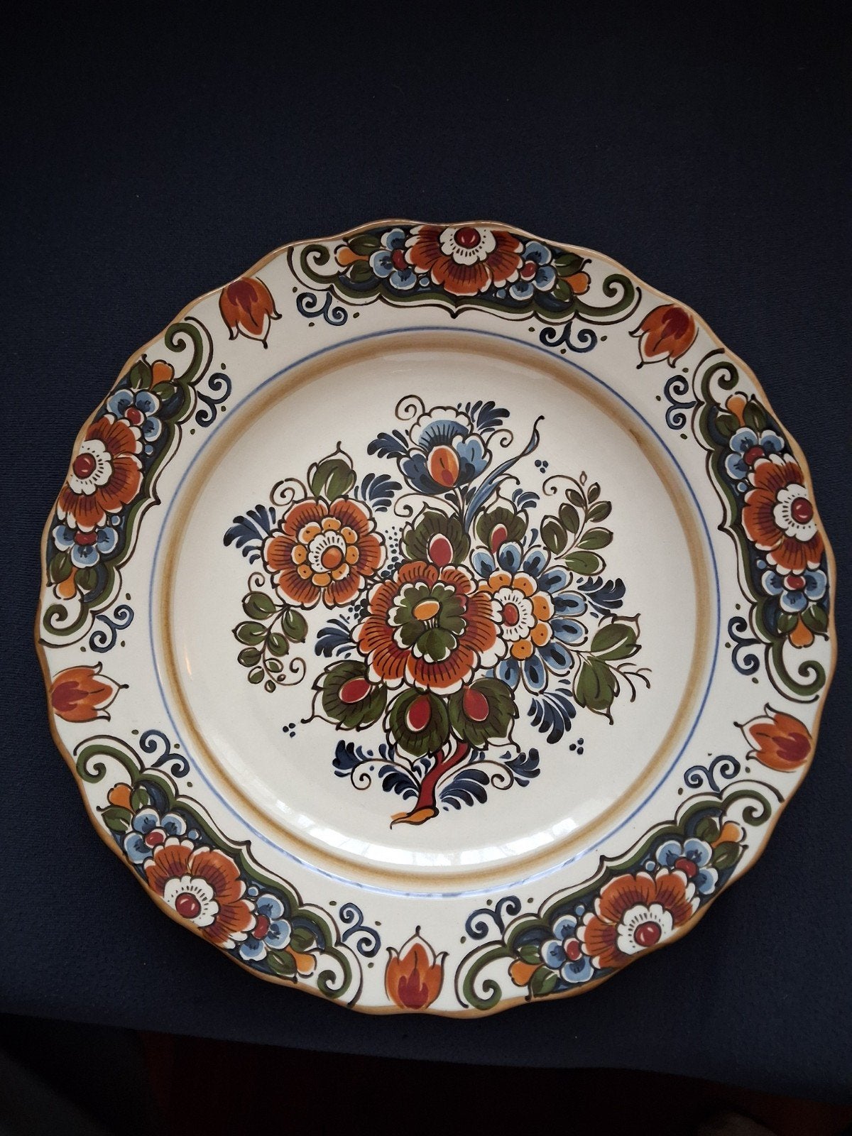 Polychroom Delfts Handwerk Sierbord - Onbeschadigd, Ophalen of Verzenden