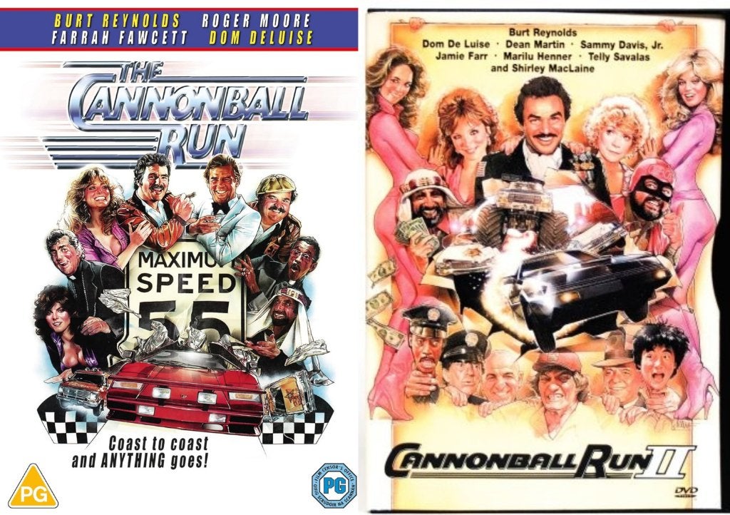 Cannonball Run 1+2 (1981/1984) DVD Burt Reynolds CLASSIC, Alle leeftijden, Ophalen of Verzenden, Zo goed als nieuw, Komedie