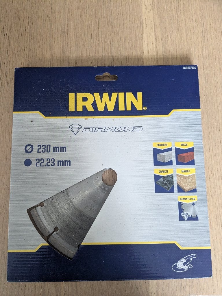 Diamantzaag 230 mm, Cirkelzaag, 70 mm of meer, Zo goed als nieuw, 1200 watt of meer