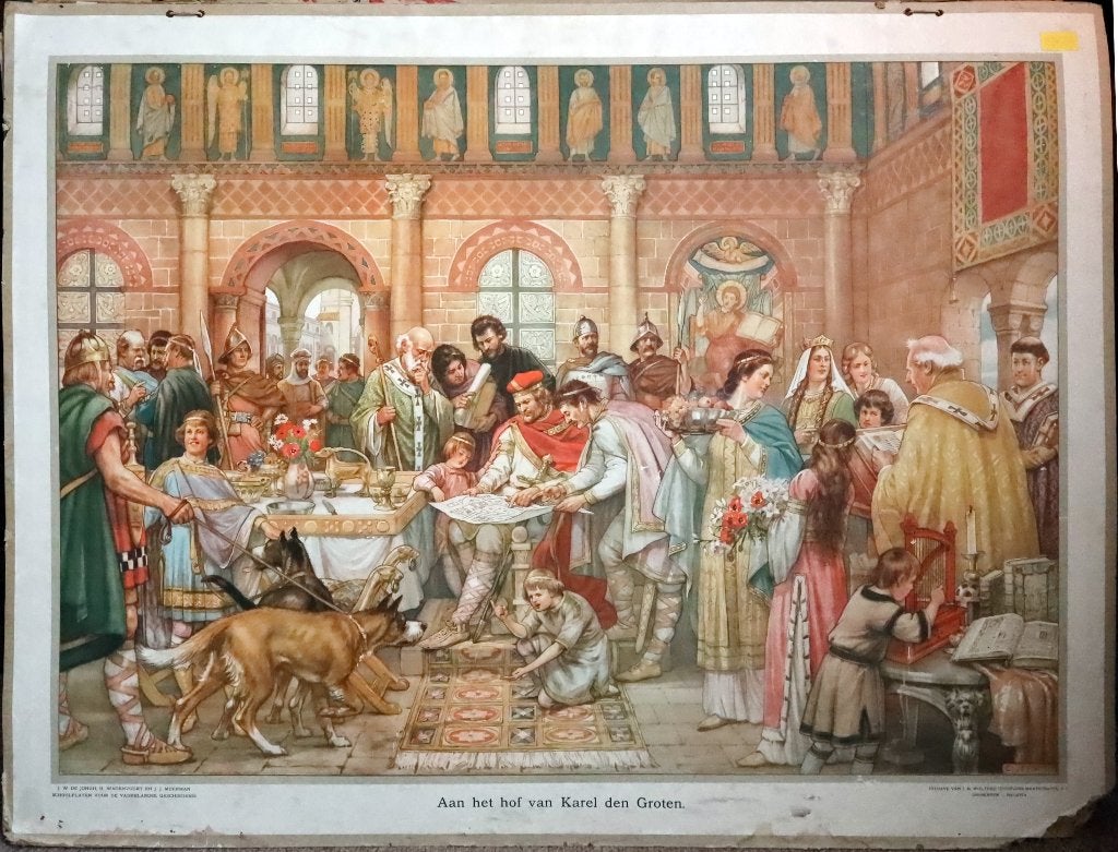 Aan het hof van Karel den Groten, Ophalen, Geschiedenis