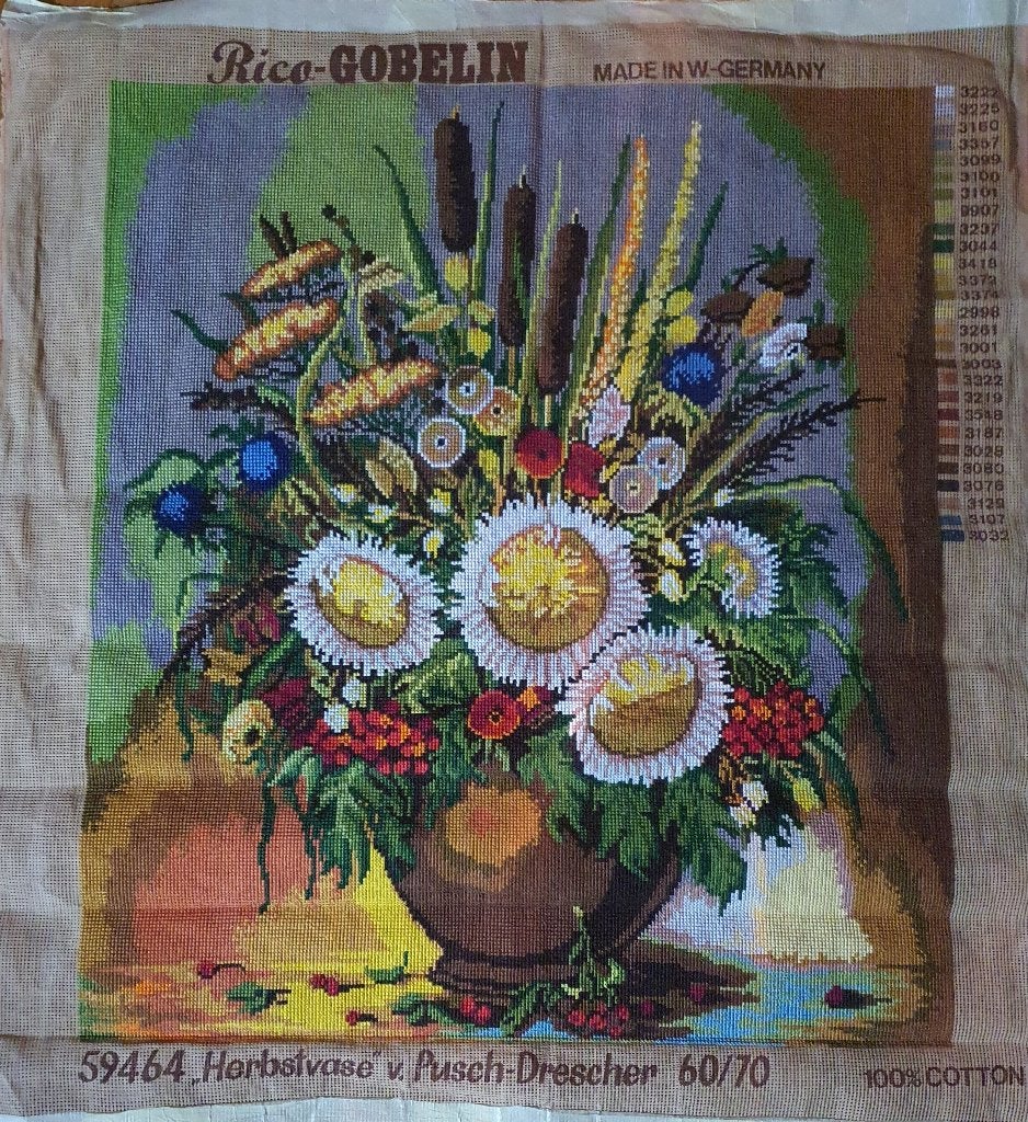 Bloemen stilleven (geborduurd), Ophalen of Verzenden, Nieuw, Handborduren, Patroon