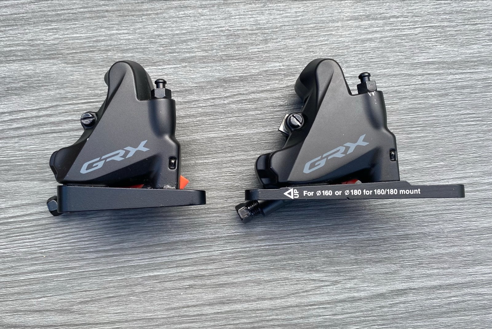 Shimano GRX BR-RX400 schijfremklauwen (set), Remmen, Ophalen of Verzenden, Zo goed als nieuw, Gravelbike
