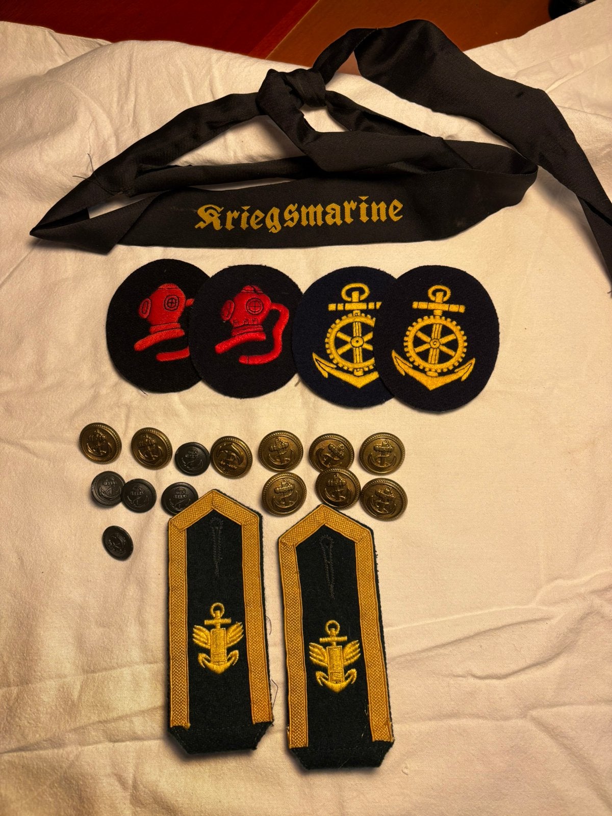 Kriegsmarine repro items, Verzamelen, Ophalen of Verzenden, Marine, Duitsland, Embleem of Badge