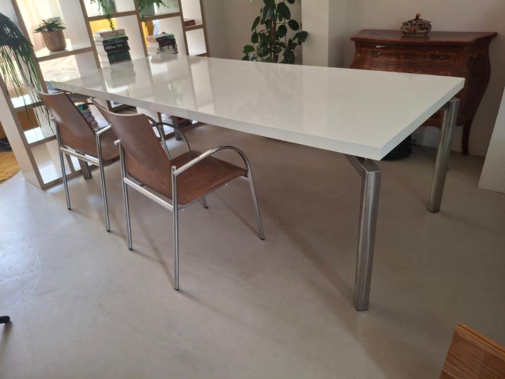 Design tafel 2.30m - Eettafel, kantoor, vergader, kantine, Ophalen of Verzenden