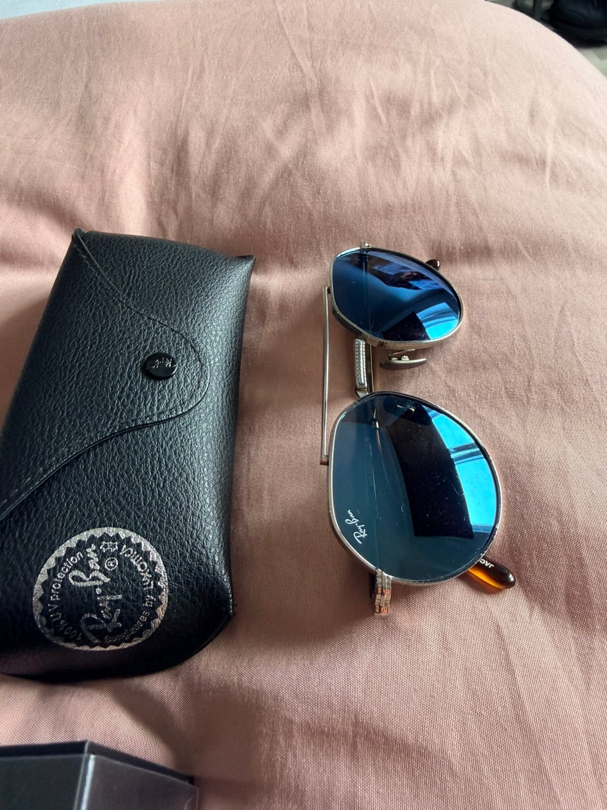 Jack 2 titanium zonnebrillen ZGAN, Zonnebril, Blauw, Ophalen of Verzenden, Zo goed als nieuw
