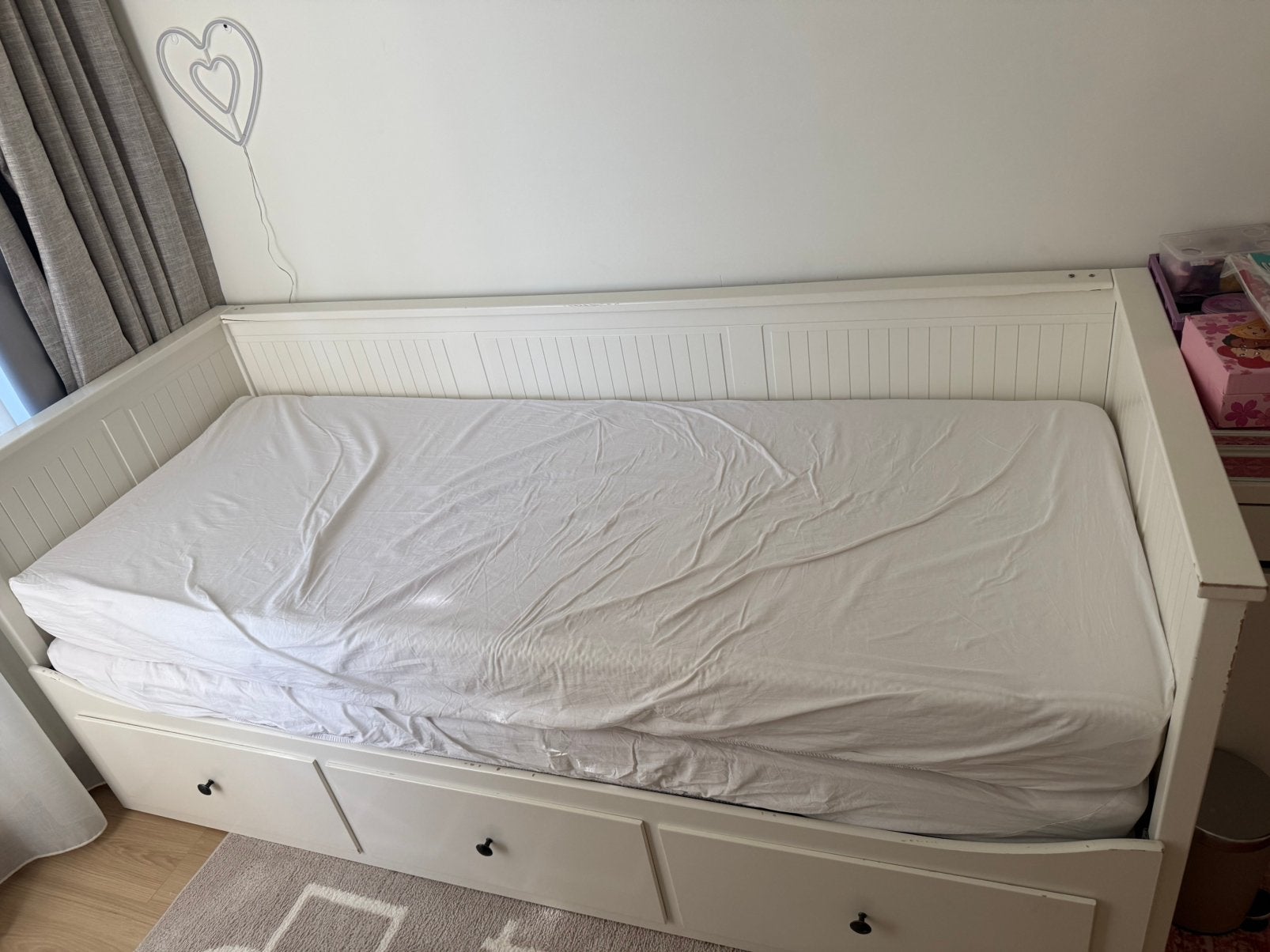 Ikea Hemnes bedbank, Ophalen, 85 tot 100 cm, Gebruikt, 180 cm of meer