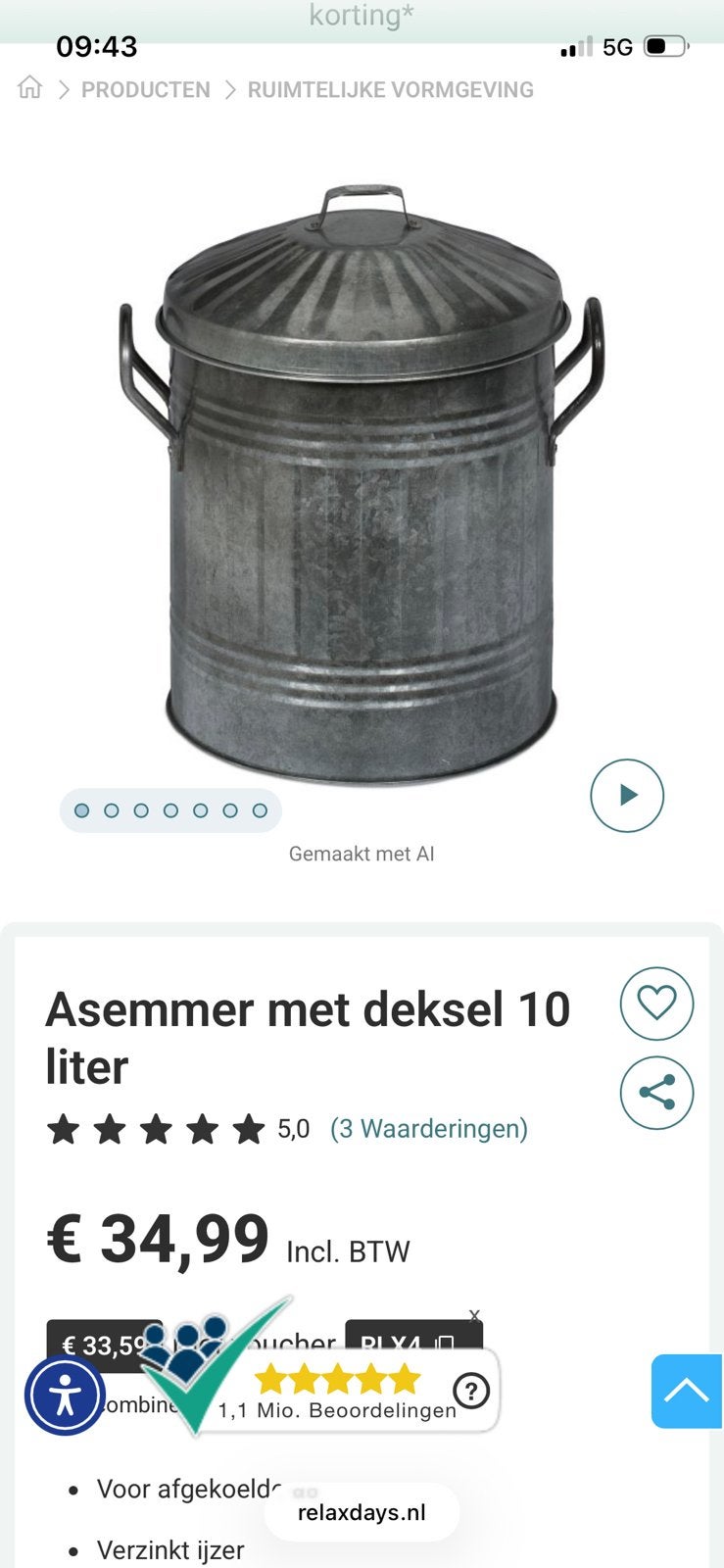 As emmer, Ophalen of Verzenden, Zo goed als nieuw