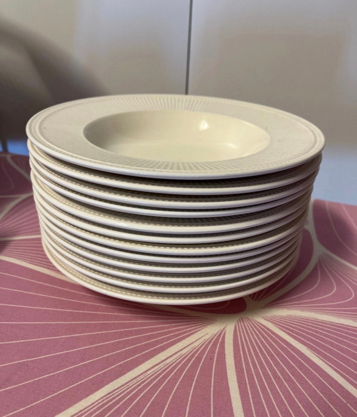 Wedgwood Windsor diepe borden, Ophalen, Klassiek, Zo goed als nieuw, Bord(en)