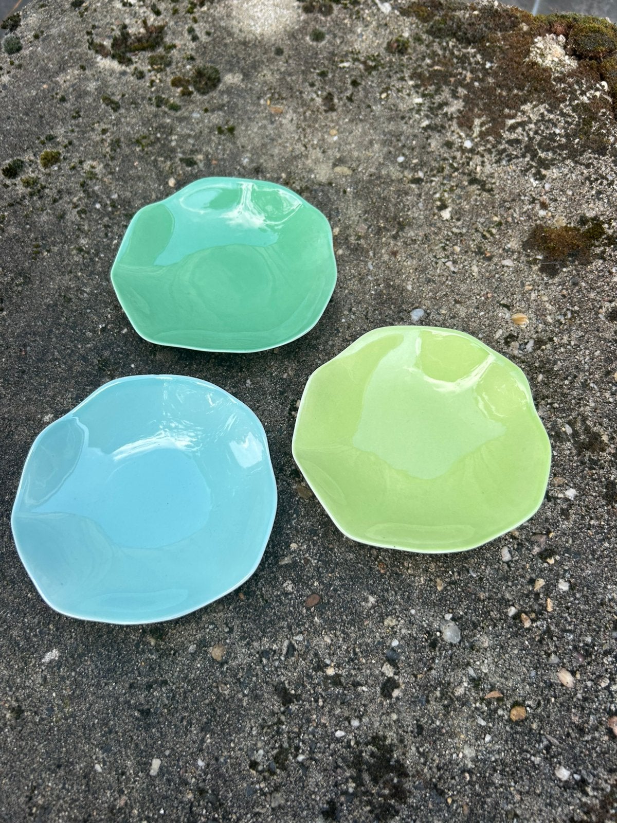 3 Vintage Serax 'Grune' Kommetjes– Design Ø 10,5cm, Overige merken, Overige typen, Ophalen of Verzenden, Zo goed als nieuw