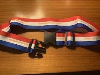 Postcode Loterij kofferriem kofferband verstelbaar 165 cm, Ophalen, Hard kunststof, Zo goed als nieuw, 70 cm of meer