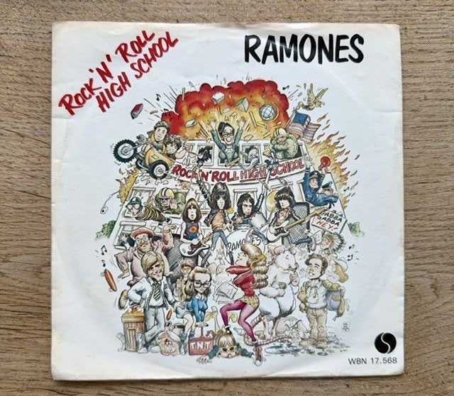 Ramones - Rock and Roll high school, Cd's en Dvd's, Vinyl Singles, Fotohoes, 7 inch, Ophalen of Verzenden, Zo goed als nieuw
