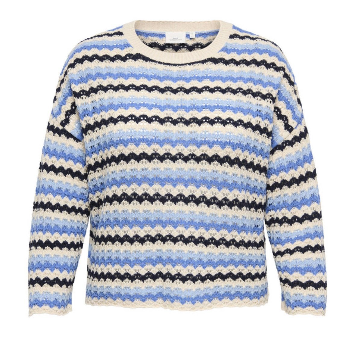 Only Carmakoma gebreide trui (42-52), Kleding | Dames, Verzenden, Nieuw, Maat 42/44 (L), Blauw