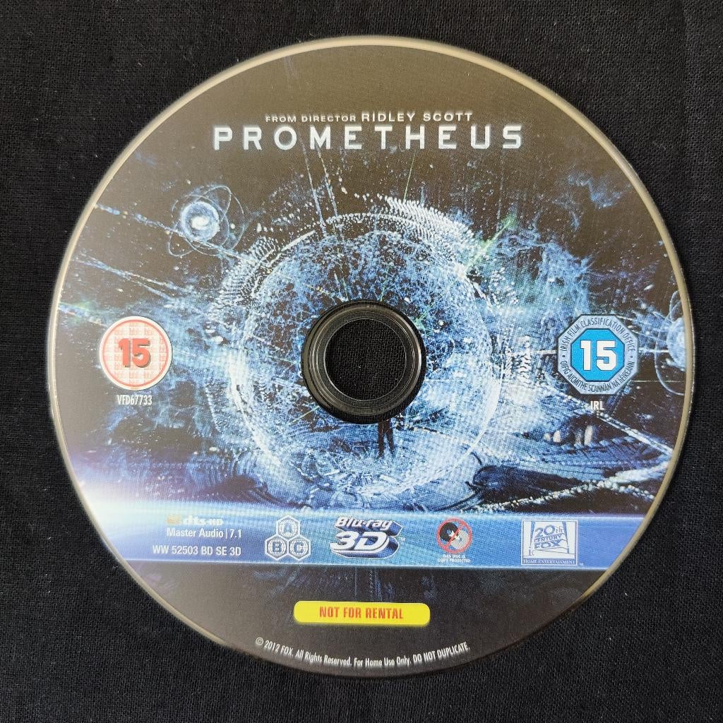 Prometheus (2012) 3D | 1x blu-ray, Cd's en Dvd's, Blu-ray, Ophalen of Verzenden, Zo goed als nieuw