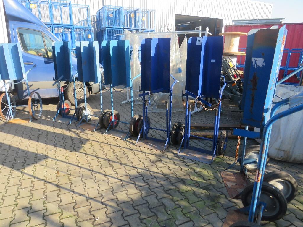 gasflessenwagen flessenkar flessenwagen voor 2 flessen, Gebruikt, Overige typen, Zandhaarweg, Ophalen of Verzenden